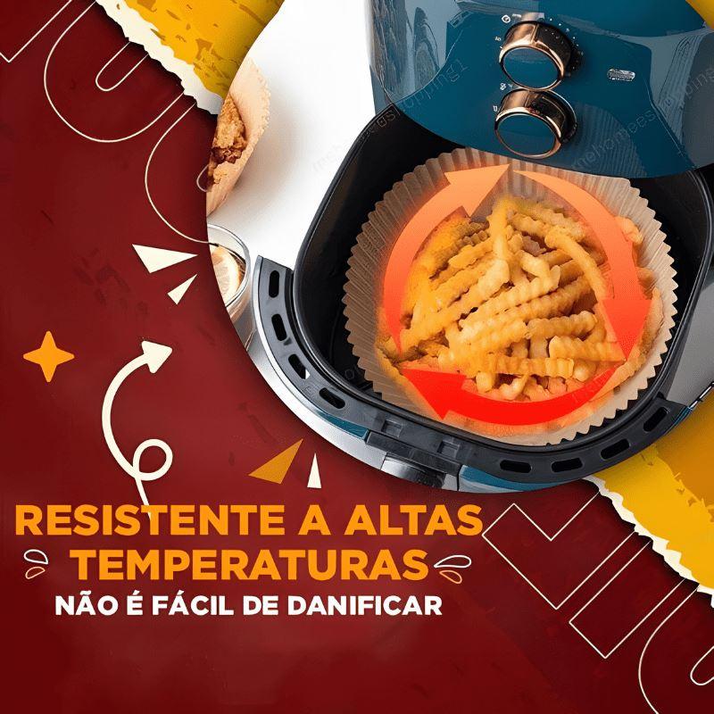 Forro de Papel para Airfryer - Antiaderente e Descartável - Loja Easy Express